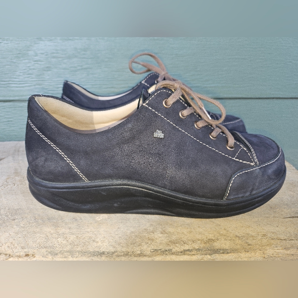 Finn Comfort Ikebukuro Leather Women's Navy Sneakers